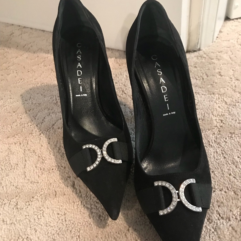 Casadei suede pump